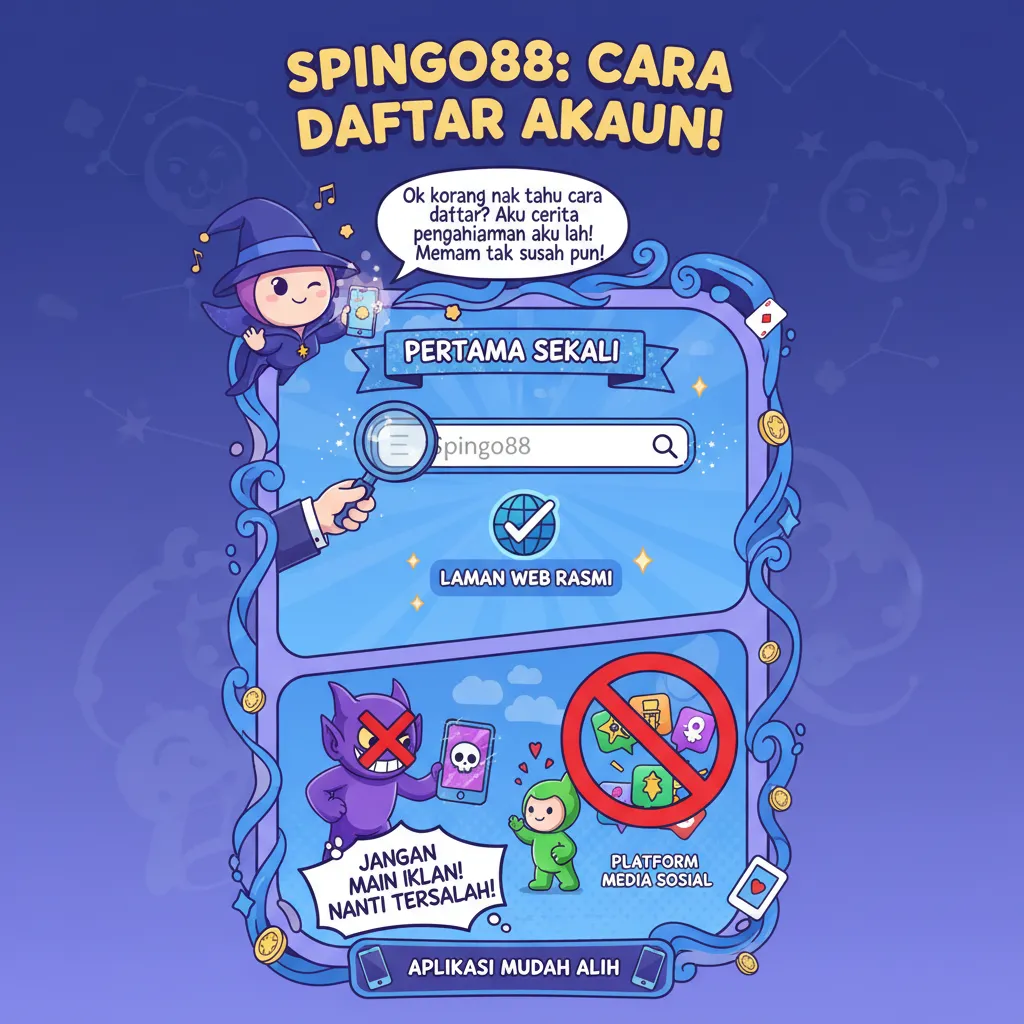 Cara Daftar Akaun Spingo88 & Kasino Dalam Talian