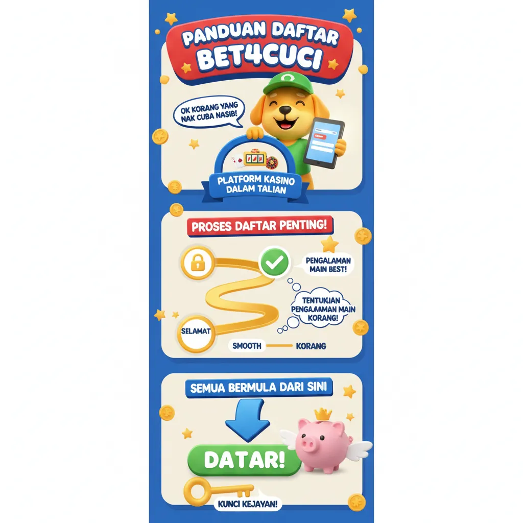 Panduan Daftar bet4cuci di Platform Kasino Dalam Talian