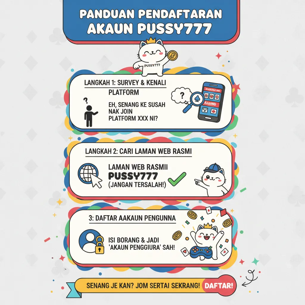 Panduan Pendaftaran Akaun Pussy777