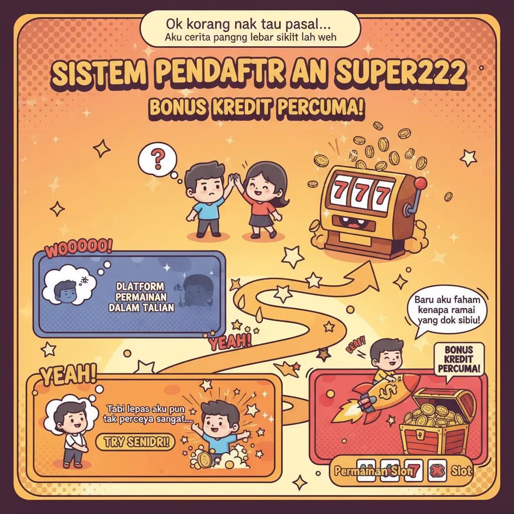 Sistem Pendaftaran Super222 & Bonus Kredit Percuma