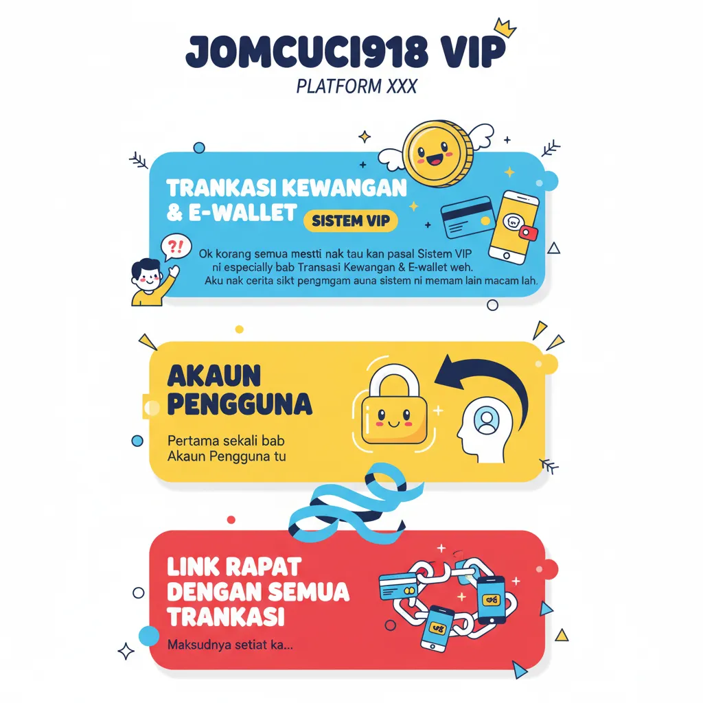 Sistem VIP Jomcuci918: Transaksi Kewangan & E-wallet